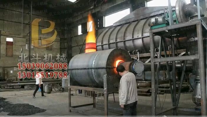 原木炭化炉杨树木片高温炭化环保无烟