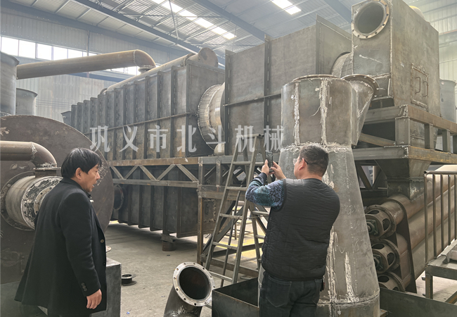 炭化炉获得来自江西客户的好评