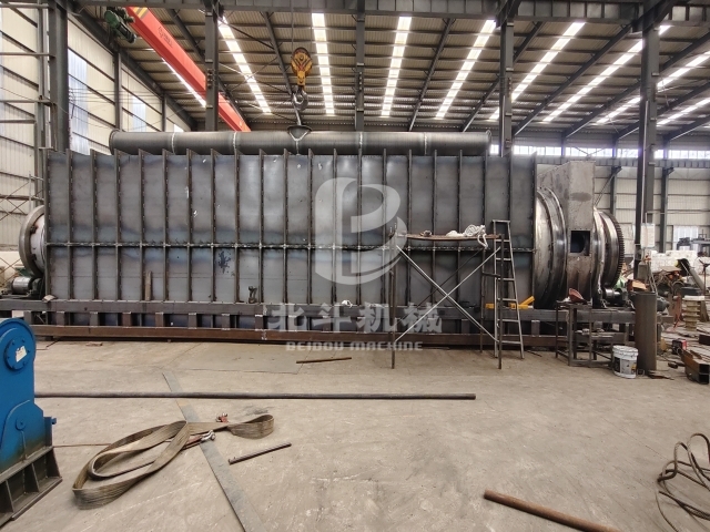 客户上门,考察生物质连续炭化炉